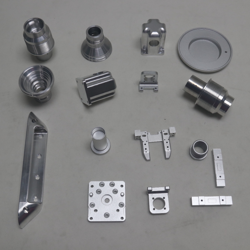 Parts produced by five-axis CNC milling process