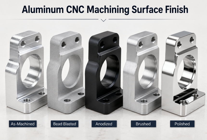 Aluminum CNC Machining Surface Finish: Anodizing, Bead Blasting, Polishing and More