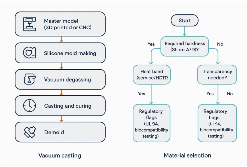 Vacuum Casting Materials: A Practical Guide for Medical and Automotive Prototypes (with Process Comparison)