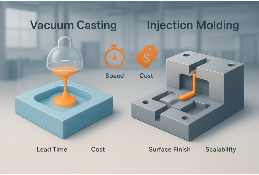 Vacuum Casting vs Injection Molding for Low-Volume Production