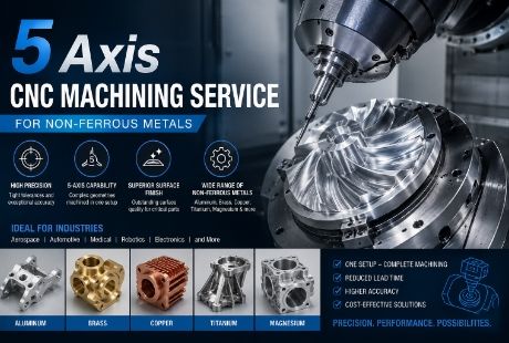 5 Axis CNC Machining Service for Non-Ferrous Metals