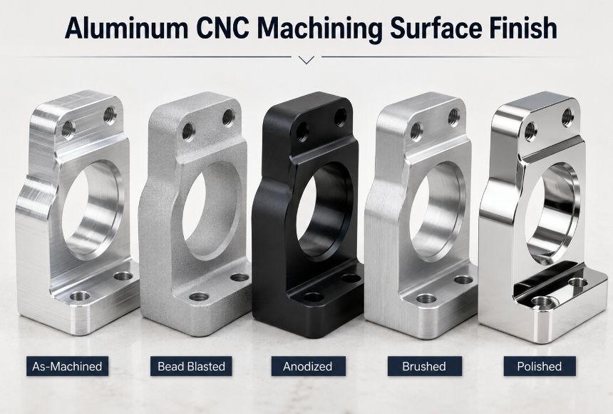 Aluminum CNC Machining Surface Finish: Anodizing, Bead Blasting, Polishing and More